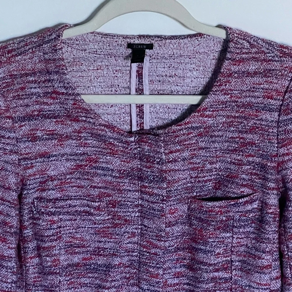 J. Crew Poppy Micro Tweed Cropped Jacket Blazer Size Small - 47726